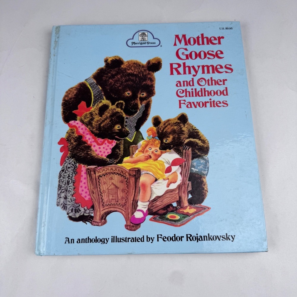 Mother Goose Rhymes and Other Childhood Favorites Hardback Book Marigold Press